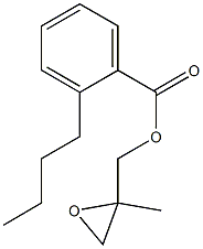 2-Butylbenzoic acid 2-methylglycidyl ester Struktur