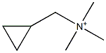 N,N,N-Trimethylcyclopropanemethanaminium Struktur