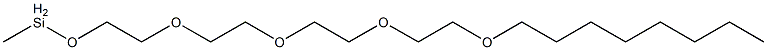 Methyl[2-[2-[2-[2-(octyloxy)ethoxy]ethoxy]ethoxy]ethoxy]silane Struktur