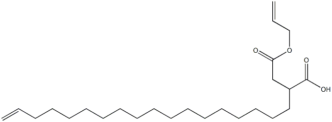 2-(17-Octadecenyl)succinic acid 1-hydrogen 4-allyl ester Struktur