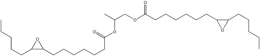 Bis(8,9-epoxymyristic acid)1,2-propanediyl ester Struktur