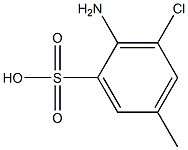 2-Amino-3-chloro-5-methylbenzenesulfonic acid Struktur