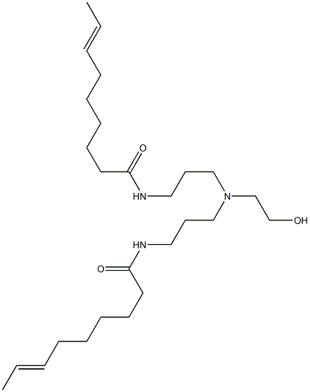 N,N'-[2-Hydroxyethyliminobis(3,1-propanediyl)]bis(7-nonenamide) Struktur