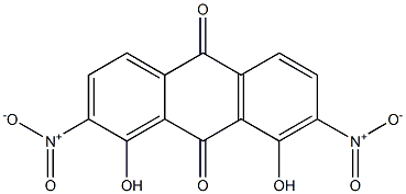 1,8-Dihydroxy-2,7-dinitroanthraquinone Struktur