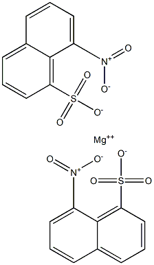 Bis(8-nitro-1-naphthalenesulfonic acid)magnesium salt Struktur