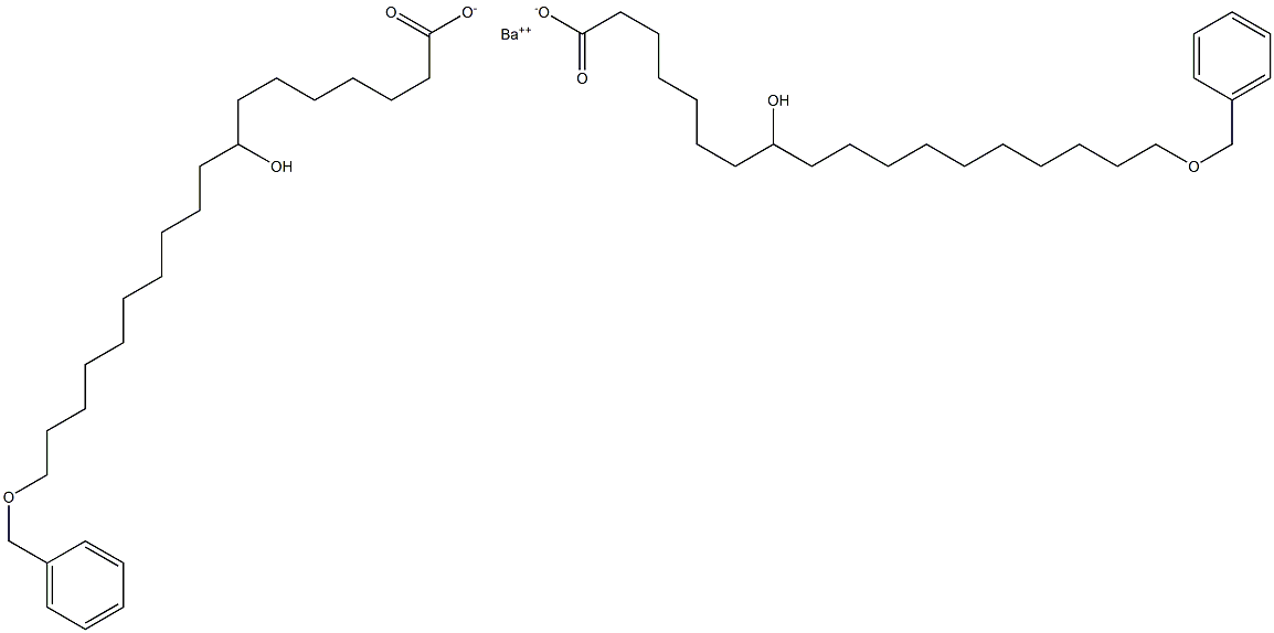 Bis(18-benzyloxy-8-hydroxystearic acid)barium salt Struktur