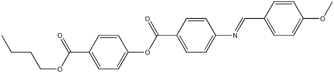 4-[4-(4-Methoxybenzylideneamino)benzoyloxy]benzoic acid butyl ester Struktur