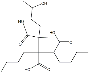 Butane-1,2,3-tricarboxylic acid 3-(3-hydroxybutyl)1,2-dibutyl ester Struktur