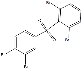 2,6-Dibromophenyl 3,4-dibromophenyl sulfone Struktur