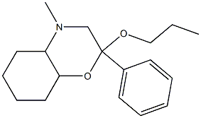 Octahydro-2-propyloxy-4-methyl-2-phenyl-2H-1,4-benzoxazine Struktur