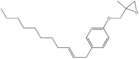 4-(2-Undecenyl)phenyl 2-methylglycidyl ether Struktur