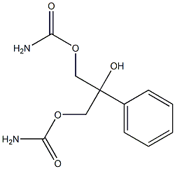 2-Hydroxy-2-phenyl-1,3-propanediol 1,3-dicarbamate Struktur