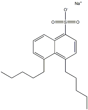 4,5-Dipentyl-1-naphthalenesulfonic acid sodium salt Struktur