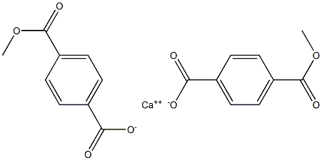 Bis(4-methoxycarbonylbenzoic acid)calcium salt Struktur