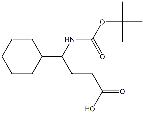 4-tert-butoxycarbonylamino-4-cyclohexyl-butyric acid Struktur