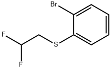 (2-BROMOPHENYL)(2,2-DIFLUOROETHYL)SULFANE Struktur