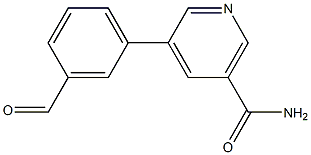 5-(3-formyl-phenyl)-nicotinamide Struktur