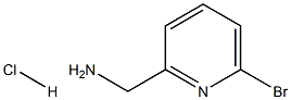 (6-Bromopyridin-2-yl)methanamine hydrochloride Struktur