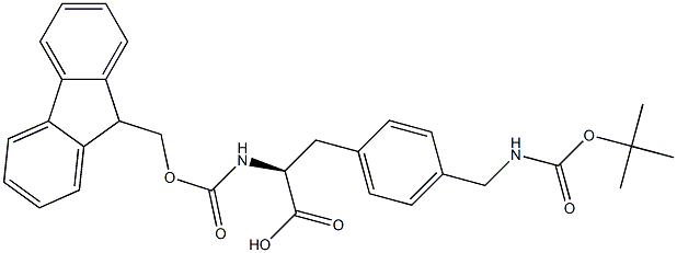 Fmoc-4-(Boc-aminomethyl)-L-phenylalanine Struktur