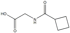 2-[(Cyclobutylcarbonyl)amino]acetic acid Struktur