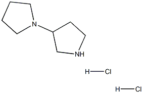 3-(1-Pyrrolidinyl)pyrrolidine dihydrochloride Struktur