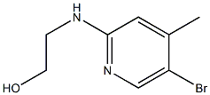 2-[(5-Bromo-4-methyl-2-pyridinyl)amino]-1-ethanol Struktur