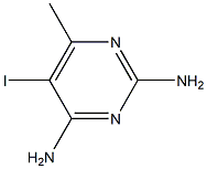 5-Iodo-6-methyl-2,4-pyrimidinediamine Struktur