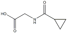 2-[(Cyclopropylcarbonyl)amino]acetic acid Struktur