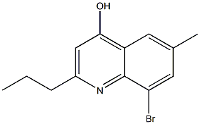 8-Bromo-6-methyl-2-propylquinoline-4-ol Struktur