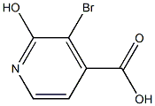 3-Bromo-2-hydroxy-4-pyridinecarboxylic acid Struktur