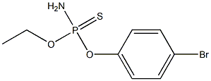 O-4-bromophenyl O-ethyl phosphoramidothioate Struktur