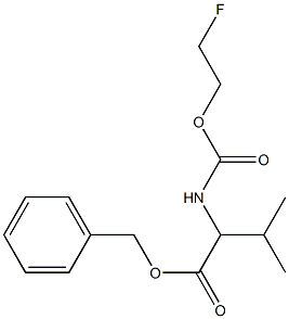 benzyl 2-((2-fluoroethoxy)carbonylamino)-3-methylbutanoate Struktur