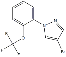 4-bromo-1-(2-(trifluoromethoxy)phenyl)-1H-pyrazole Struktur