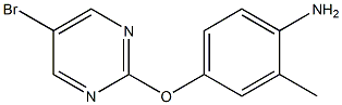 4-(5-Bromo-pyrimidin-2-yloxy)-2-methyl-phenylamine Struktur