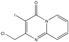 2-(chloromethyl)-3-iodo-4H-pyrido[1,2-a]pyrimidin-4-one Struktur