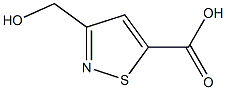 3-(hydroxymethyl)isothiazole-5-carboxylic acid Struktur