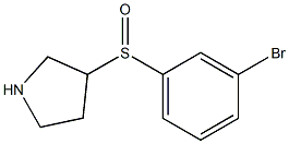 3-(3-Bromo-benzenesulfinyl)-pyrrolidine Struktur