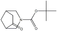 6-Oxo-3-aza-bicyclo[3.2.1]octane-3-carboxylic acid tert-butyl ester Struktur