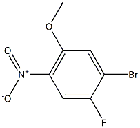 1-bromo-2-fluoro-5-methoxy-4-nitrobenzene Struktur