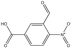 3-formyl-4-nitrobenzoic acid Struktur