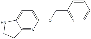 5-(pyridin-2-ylmethoxy)-2,3-dihydro-1H-pyrrolo[3,2-b]pyridine Struktur