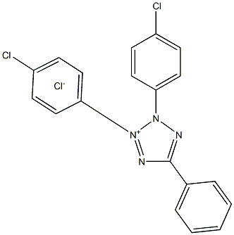 2,3-Bis(4-chlorophenyl)-5-phenyltetrazoliuM Chloride Struktur