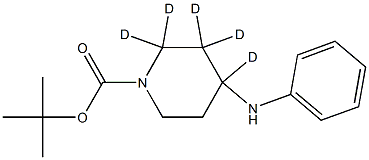 N-tert-Butoxycarbonyl-4-anilinopiperidine-d5 Struktur