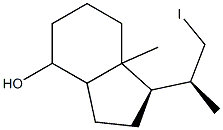 (1R,1'S)-Octahydro-1-(2'-iodo-1'-Methylethyl)-7a-Methyl-inden-4-ol Struktur