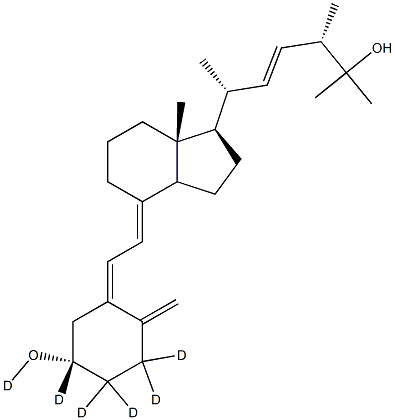 25-Hydroxy VitaMin D2-d6 Struktur