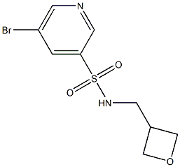 5-broMo-N-(oxetan-3-ylMethyl)pyridine-3-sulfonaMide Struktur