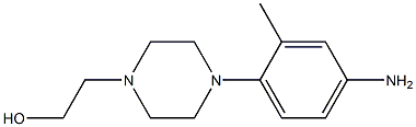 2-(4-(4-AMino-2-Methylphenyl)piperazin-1-yl)ethanol Struktur