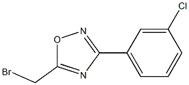 5-(broMoMethyl)-3-(3-chlorophenyl)-1,2,4-oxadiazole Struktur