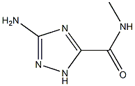 3-Amino-N-methyl-1H-1,2,4-triazole-5-carboxamide Struktur