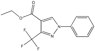 Ethyl 1-phenyl-3-(trifluoromethyl)-1H-pyrazole-4-carboxylate Struktur